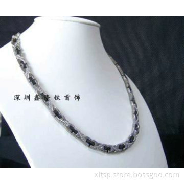 TT18 Black Women Stainless Steel Necklace